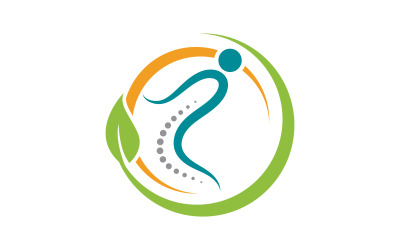 Chiropractic Healthy Vector icon Logo design Template v.9