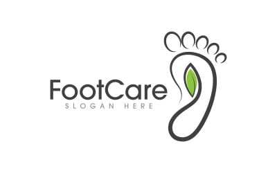 Healthy Foot Care Logo Template vector icon illustration design V.10