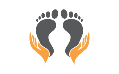 Healthy Foot Care Logo Template vector icon illustration design V.14