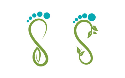Healthy Foot Care Logo Template Vector Icon Illustration Design V.15