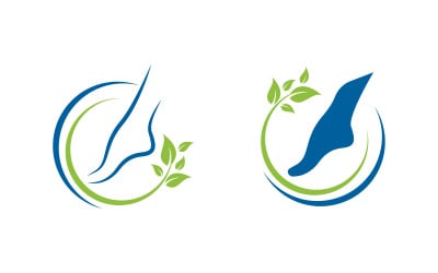 Healthy Foot Care Logo Template vector icon illustration design V.17