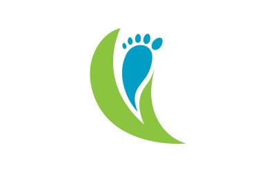 Healthy Foot Care Logo Template vector icon illustration design V.19