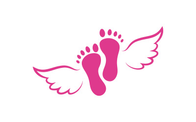 Healthy Foot Care Logo Template vector icon illustration design V.20