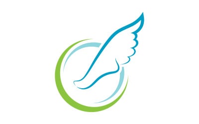 Healthy Foot Care Logo Template vector icon illustration design V.21