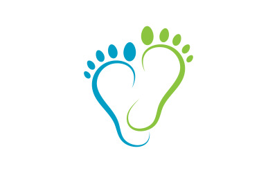 Healthy Foot Care Logo Template vector icon illustration design V.22