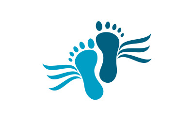 Healthy Foot Care Logo Template vector icon illustration design V.23