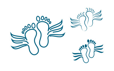 Healthy Foot Care Logo Template vector icon illustration design V.25