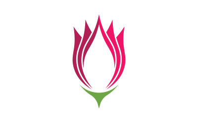 Plantilla de diseño de logotipo de belleza, flor de loto, cuidado de la piel y cosmética V.11