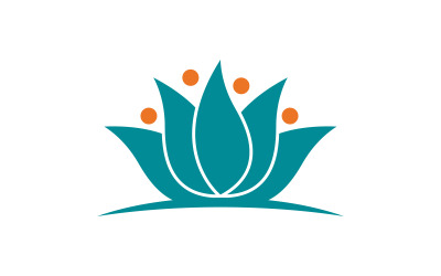 Plantilla de diseño de logotipo de belleza, flor de loto, cuidado de la piel y cosmética V.13