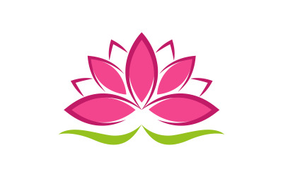 Plantilla de diseño de logotipo de belleza, flor de loto, cuidado de la piel y cosmética V.16