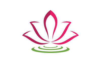 Plantilla de diseño de logotipo de belleza, flor de loto, cuidado de la piel y cosmética V.17