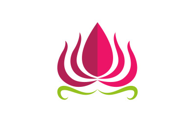 Plantilla de diseño de logotipo de belleza, flor de loto, cuidado de la piel y cosmética V.18