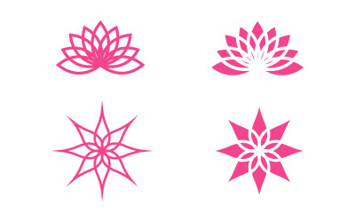 Plantilla de diseño de logotipo de belleza, flor de loto, cuidado de la piel y cosmética V.20