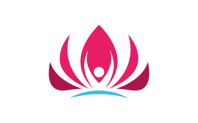 Plantilla de diseño de logotipo de belleza, flor de loto, cuidado de la piel y cosmética V.21