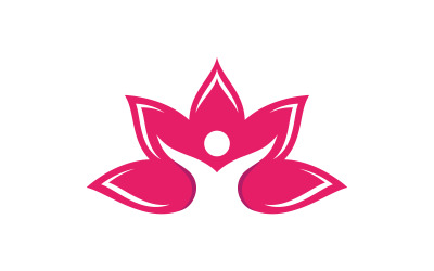 Plantilla de diseño de logotipo de belleza, flor de loto, cuidado de la piel y cosmética V.22