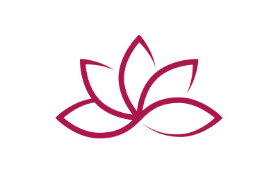 Plantilla de diseño de logotipo de belleza, flor de loto, cuidado de la piel y cosmética V.24