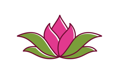 Plantilla de diseño de logotipo de belleza, flor de loto, cuidado de la piel y cosmética V.26
