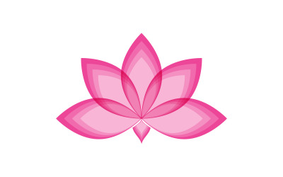 Plantilla de diseño de logotipo de belleza, flor de loto, cuidado de la piel y cosmética V.29