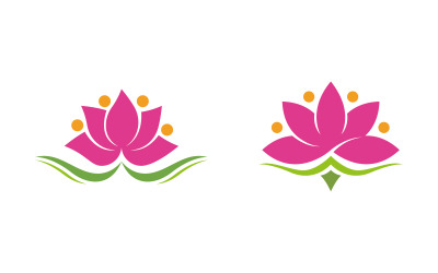 Plantilla de diseño de logotipo de belleza, flor de loto, cuidado de la piel y cosmética V.4