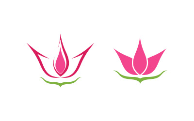 Plantilla de diseño de logotipo de belleza, flor de loto, cuidado de la piel y cosmética V.6