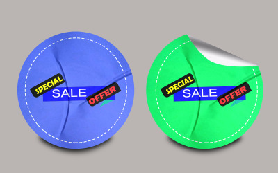 Sticker Mockup Template -3