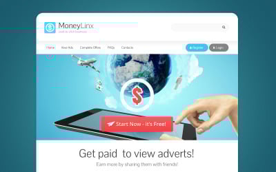 Адаптивный шаблон веб-сайта финансового консультанта