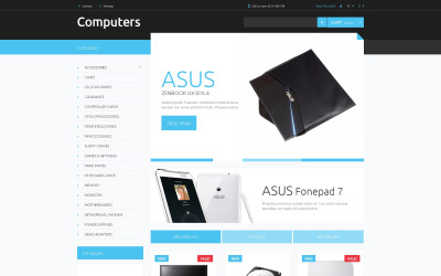 "Computer Hardware" - адаптивний PrestaShop шаблон №49161