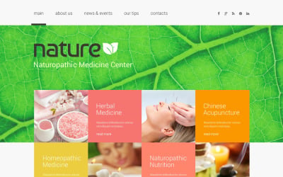 Herbal Responsive Website-Vorlage