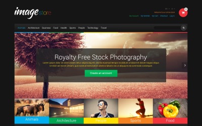 Modello Magento Responsive #49145 per Un Sito di Galleria d'Arte