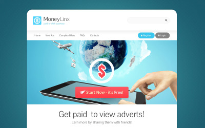 Modelo de site responsivo de consultor financeiro
