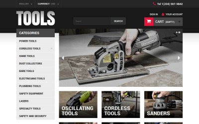 Online Tools PrestaShop-thema