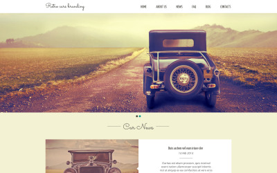 Responsywny szablon strony www Car Club Responsive Website Template #49106