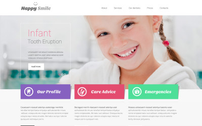 Template Siti Web Responsive #49114 per Un Sito di Odontoiatria