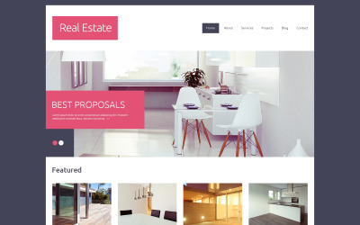 Thème Drupal pour site d'agence immobilière #49100