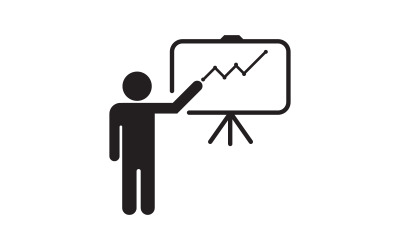 Coach d&amp;#39;entreprise de formation Vector icon design illustration v.5