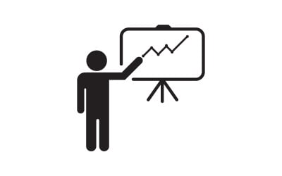 Training business coach Vector icon design illustration v.5