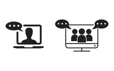 Training business coach Vector icon design illustration v.7