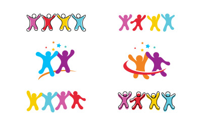 Community Adoption Care Network und Logodesign für soziale Symbole, v.23