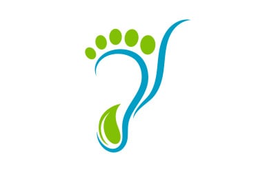 Healthy Foot Care Logo Template vector icon illustration design V.30