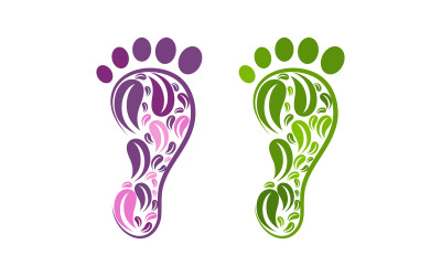 Healthy Foot Care Logo Template Vector Icon Illustration Design V.31