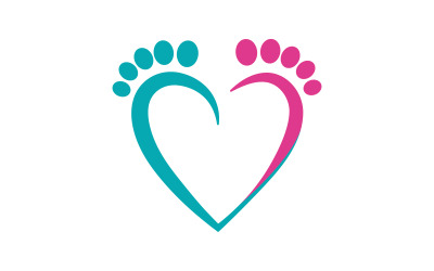 Healthy Foot Care Logo Template Vector Icon Illustration Design V.33