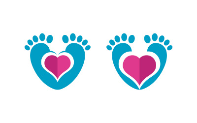 Healthy Foot Care Logo Template Vector Icon Illustration Design V.34
