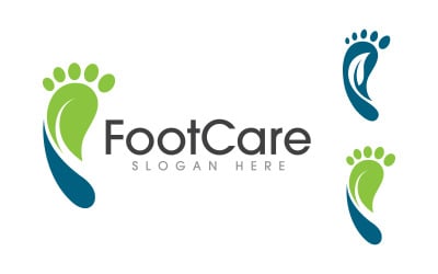 Healthy Foot Care Logo Template vector icon illustration design V.36