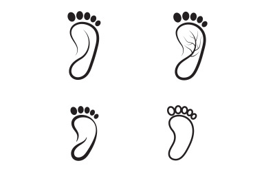 Healthy Foot Care Logo Template Vector Icon Illustration Design V.37