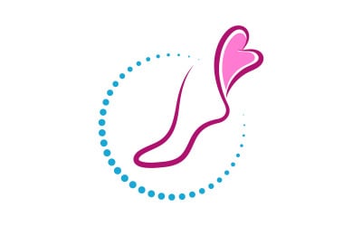 Healthy Foot Care Logo Template vector icon illustration design V.38