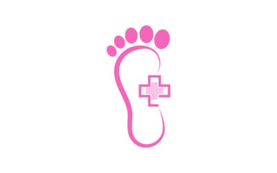 Healthy Foot Care Logo Template Vector Icon Illustration Design V.39