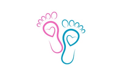 Healthy Foot Care Logo Template vector icon illustration design V.41