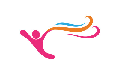 Projekt logo sieci opieki adopcyjnej i ikony społecznej v.13