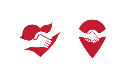 Projekt logo sieci opieki adopcyjnej i ikony społecznej v.32
