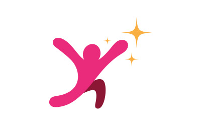 Projekt logo sieci opieki adopcyjnej i ikony społecznej v.4